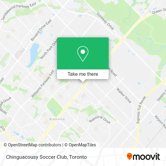 Chinguacousy Soccer Club map