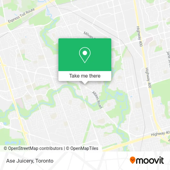 Ase Juicery map