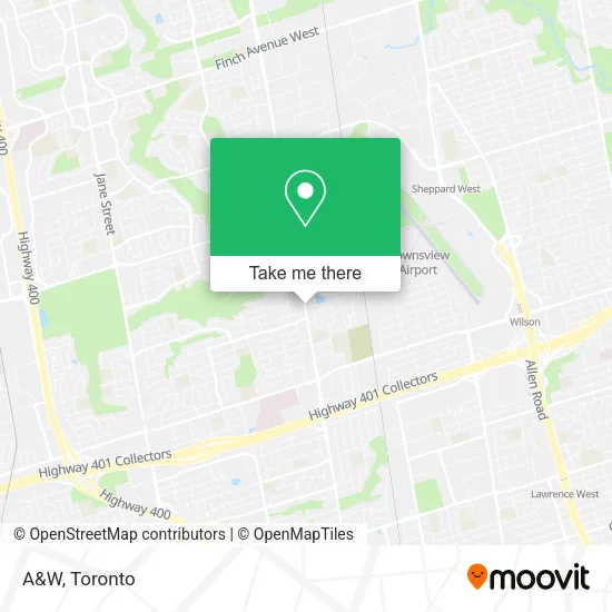 A&W map