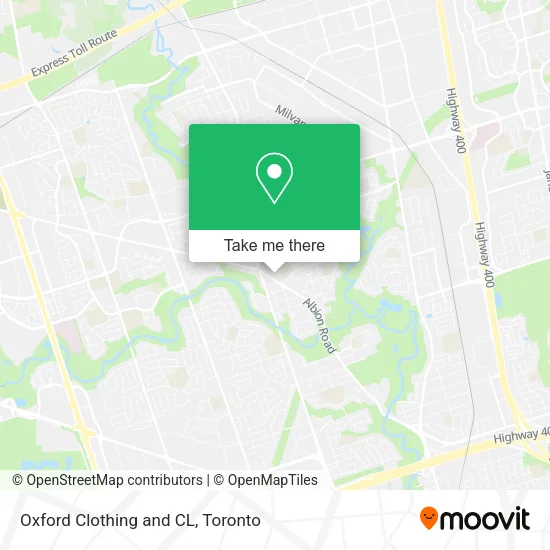 Oxford Clothing and CL map
