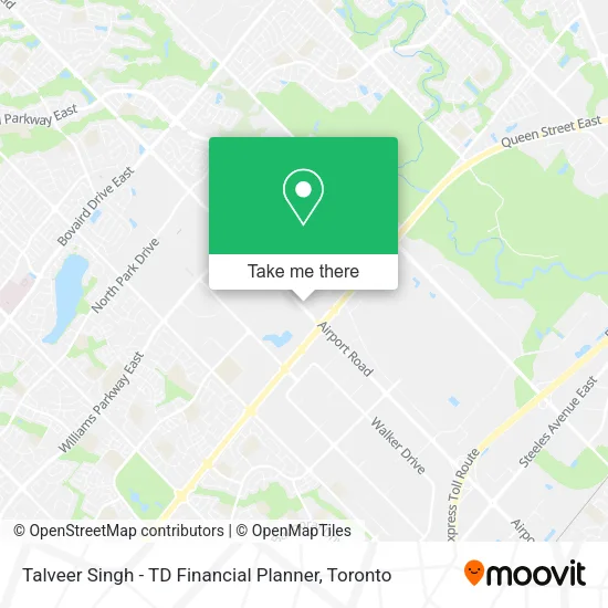 Talveer Singh - TD Financial Planner map