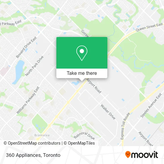 360 Appliances map