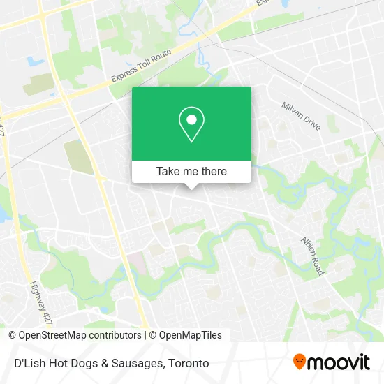 D'Lish Hot Dogs & Sausages map