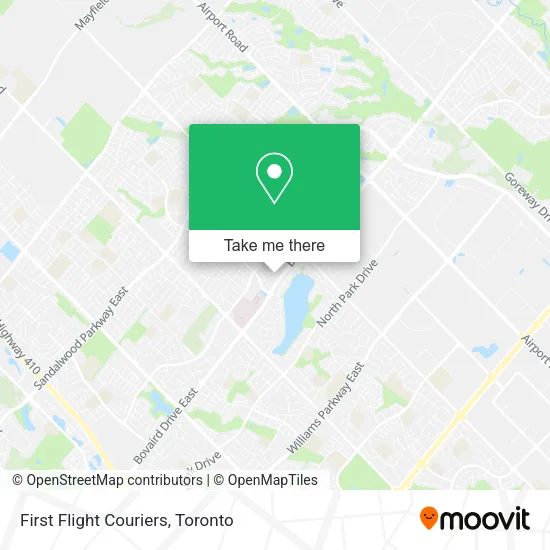 First Flight Couriers map