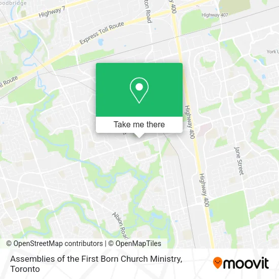 Assemblies of the First Born Church Ministry map