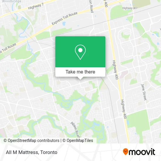 All M Mattress map
