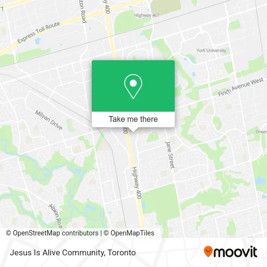 Jesus Is Alive Community map