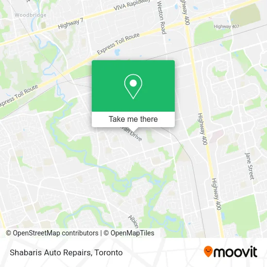 Shabaris Auto Repairs map