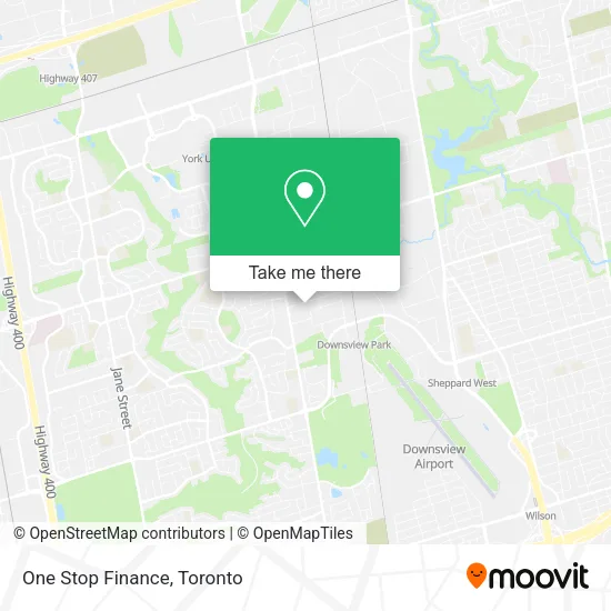 One Stop Finance map