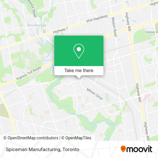Spiceman Manufacturing map