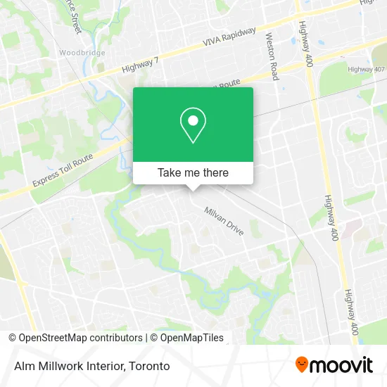 Alm Millwork Interior map