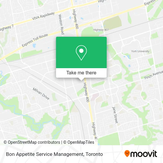 Bon Appetite Service Management map