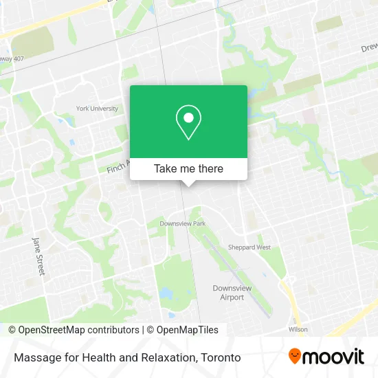 Massage for Health and Relaxation map