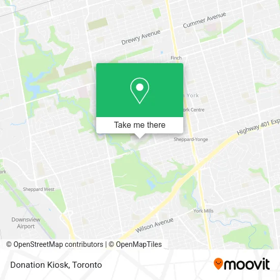 Donation Kiosk map