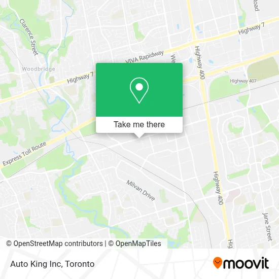 Auto King Inc map