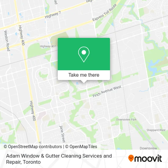 Adam Window & Gutter Cleaning Services and Repair map