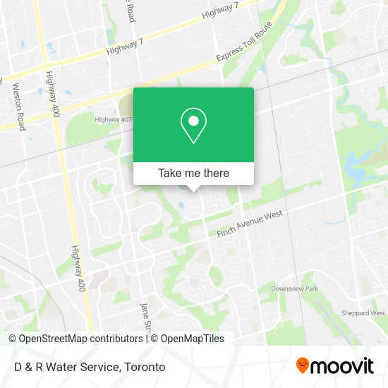 D & R Water Service map
