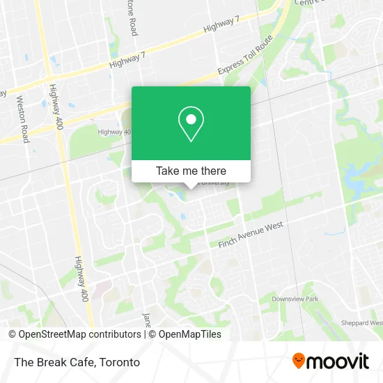 The Break Cafe map