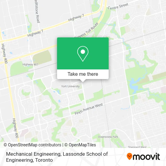 Mechanical Engineering, Lassonde School of Engineering map