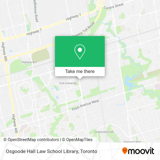 Osgoode Hall Law School Library map