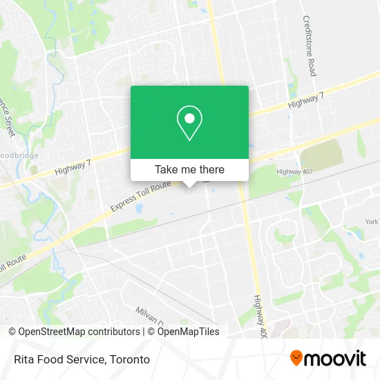 Rita Food Service map