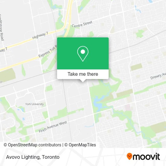 Avovo Lighting map