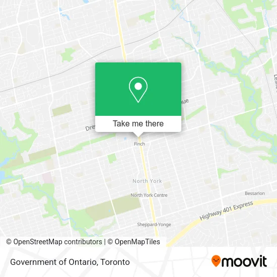 Government of Ontario map