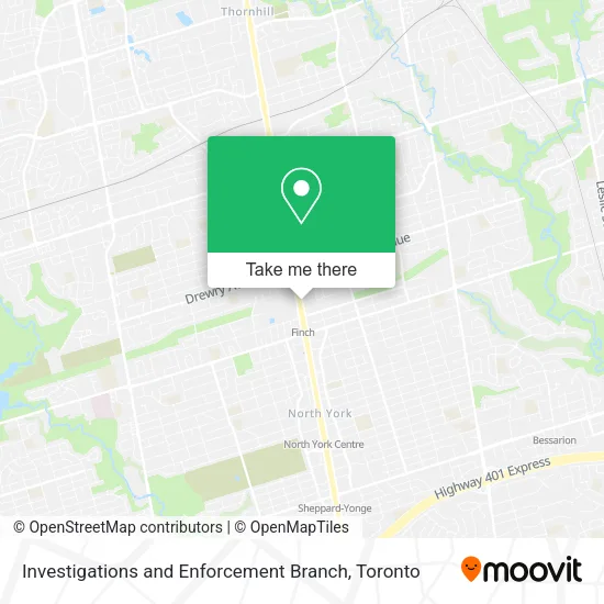 Investigations and Enforcement Branch map