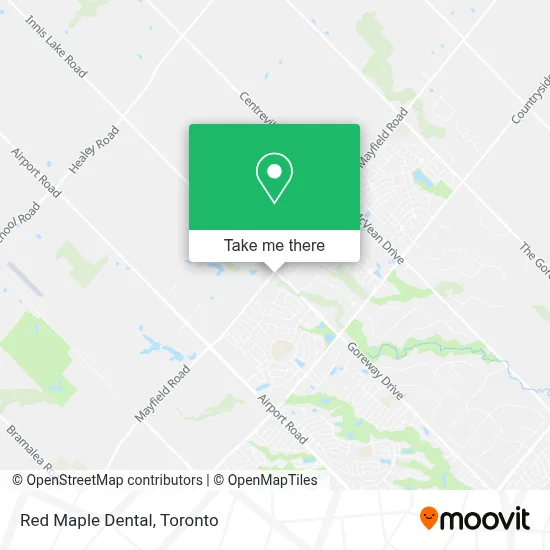 Red Maple Dental map