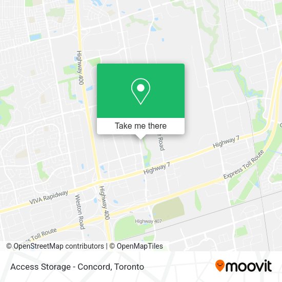 Access Storage - Concord map