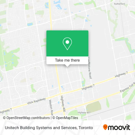 Unitech Building Systems and Services map