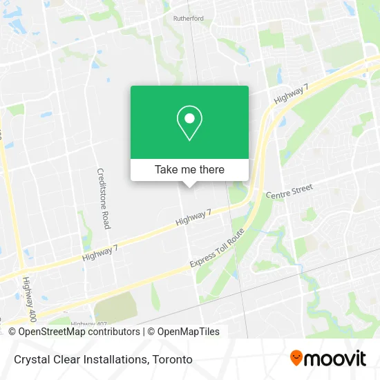 Crystal Clear Installations map