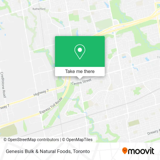 Genesis Bulk & Natural Foods map