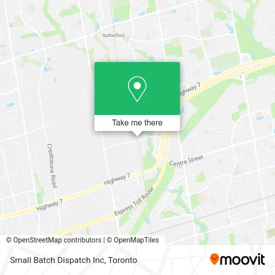 Small Batch Dispatch Inc map