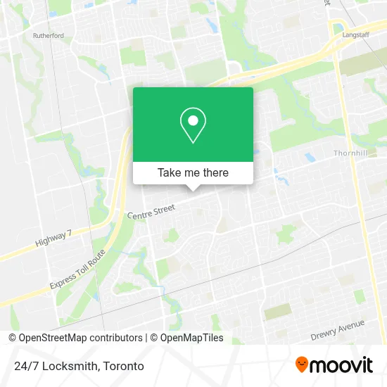 24/7 Locksmith map