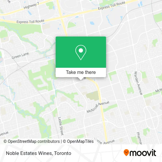 Noble Estates Wines map