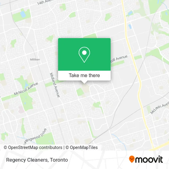 Regency Cleaners map