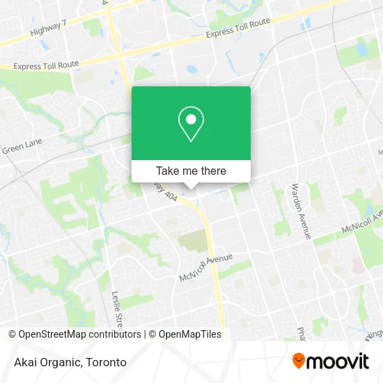 Akai Organic map
