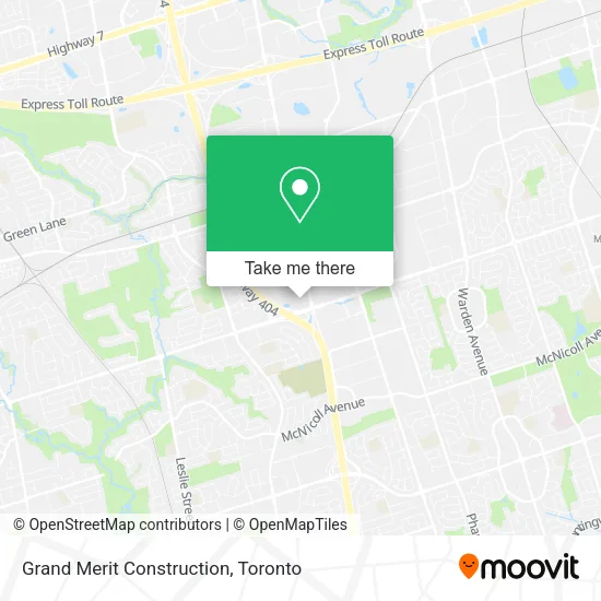 Grand Merit Construction map