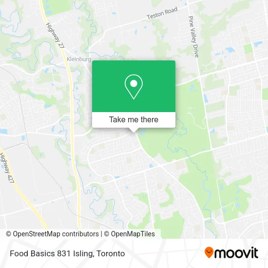 Food Basics 831 Isling map