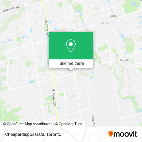 Cheaperdisposal.Ca map