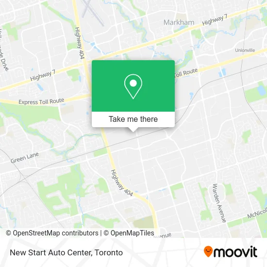 New Start Auto Center map