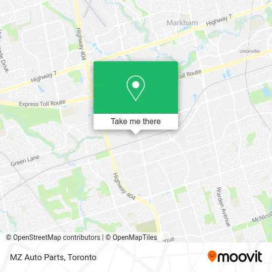 MZ Auto Parts map