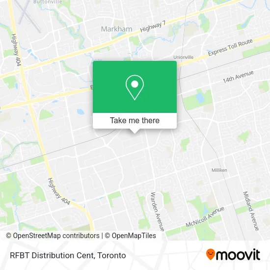 RFBT Distribution Cent map