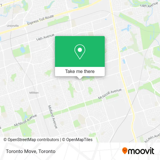 Toronto Move map