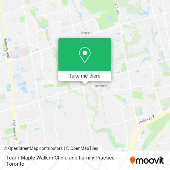 Team Maple Walk in Clinic and Family Practice map