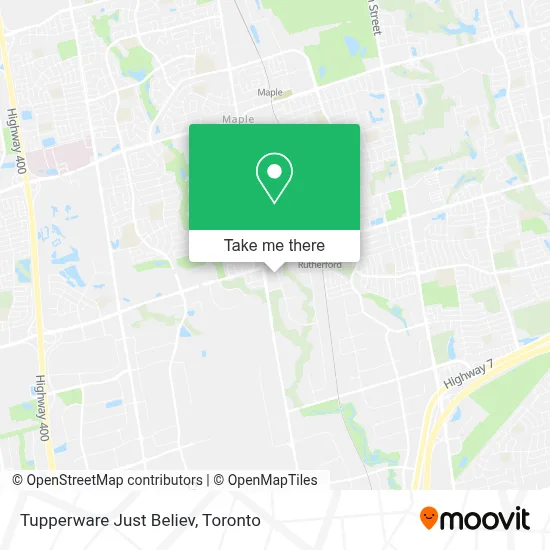 Tupperware Just Believ map