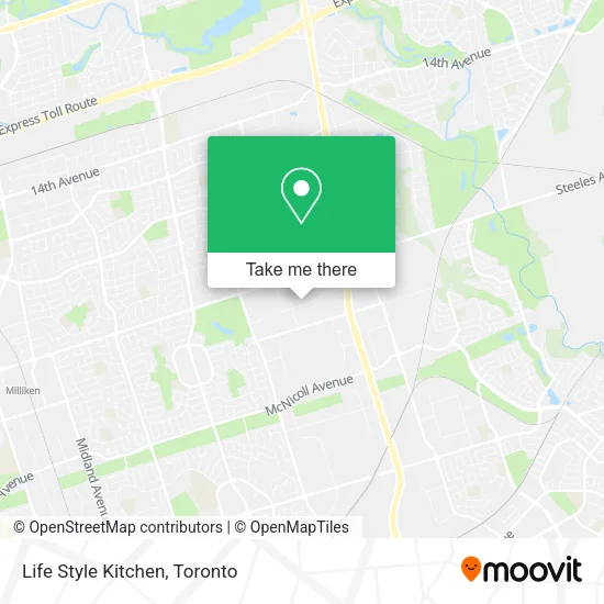 Life Style Kitchen map
