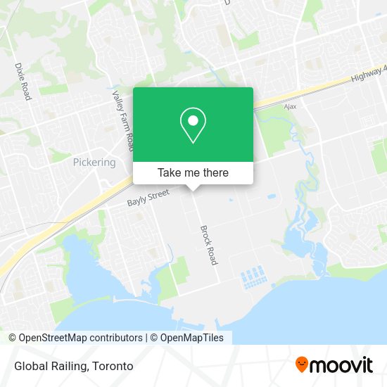 Global Railing map