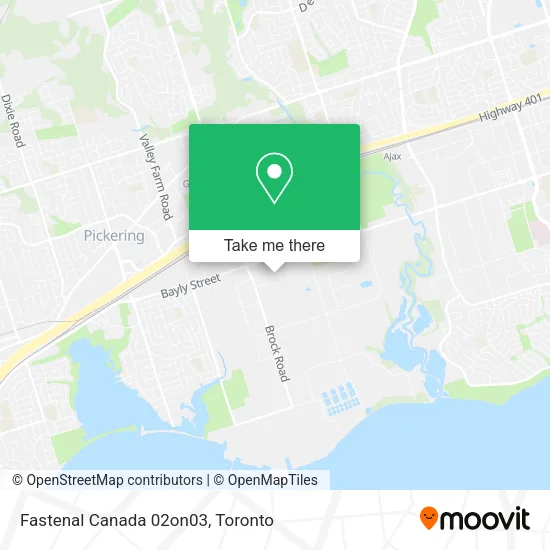 Fastenal Canada 02on03 map